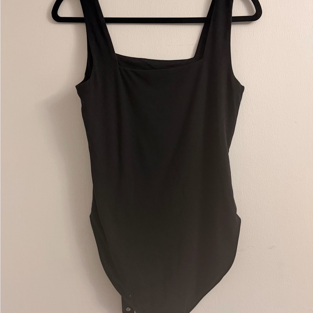 Black Sleeveless Bodysuit